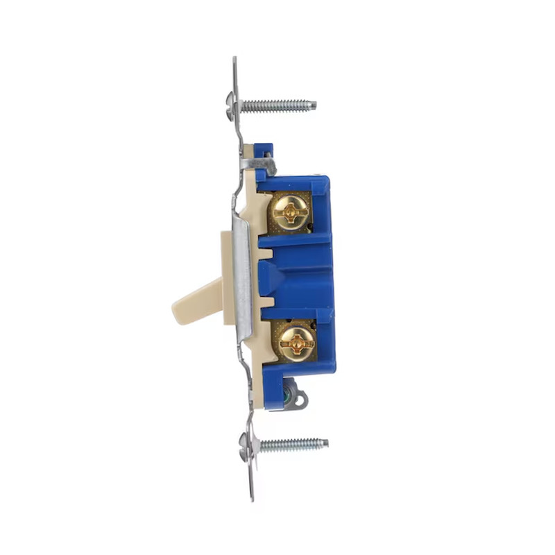 Eaton 15-Amp Single-Pole Toggle Light Switch , Ivory