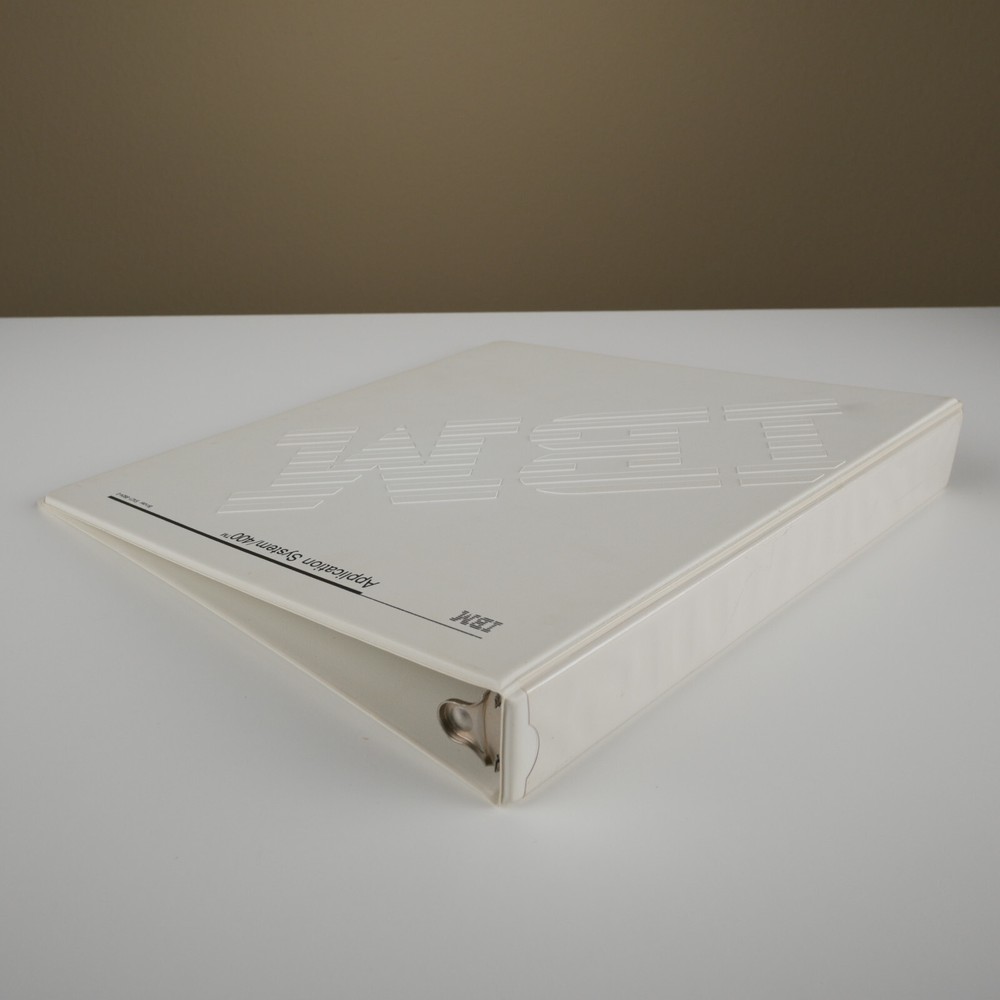Vintage IBM AS/400 Binder