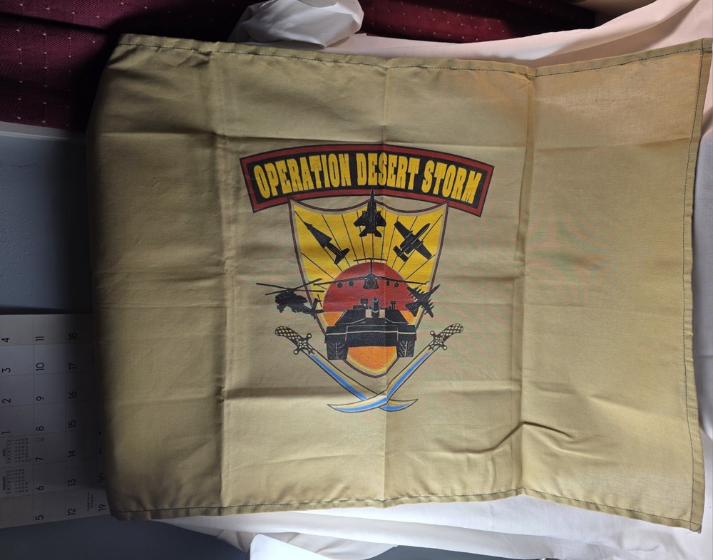 Vintage Operation Desert Storm Flag 33 X 22