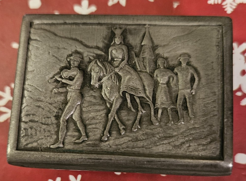 Antique Silver Plated Matchbook Holder