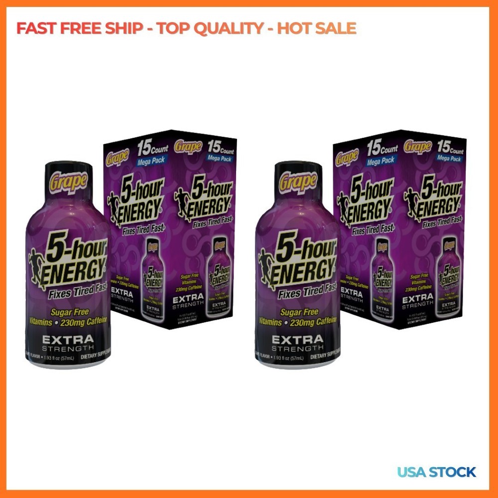 5-hour ENERGY Shot, Extra Strength, Grape, 30 Count