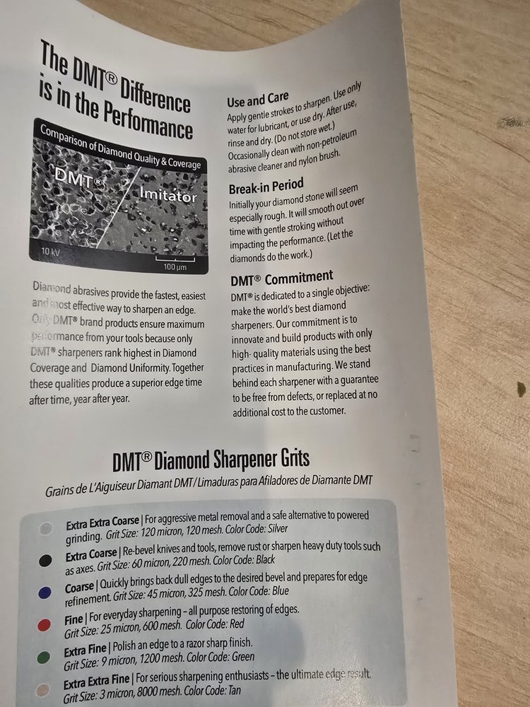 DMT Wave Sharpener Extra Fine – Diamond Knife Sharpener, Tool Sharpening Stone