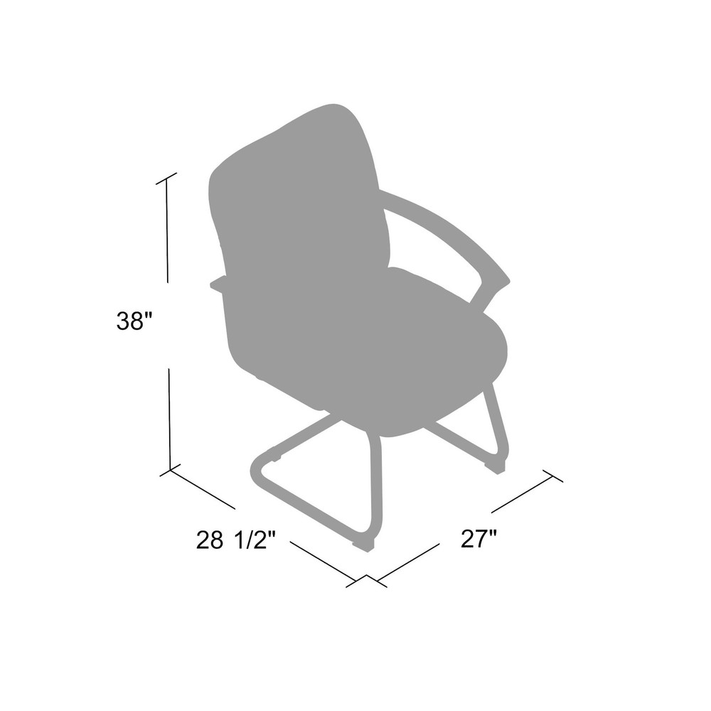 Boss Mid Back LeatherPlus Guest Chair MODEL # B7309