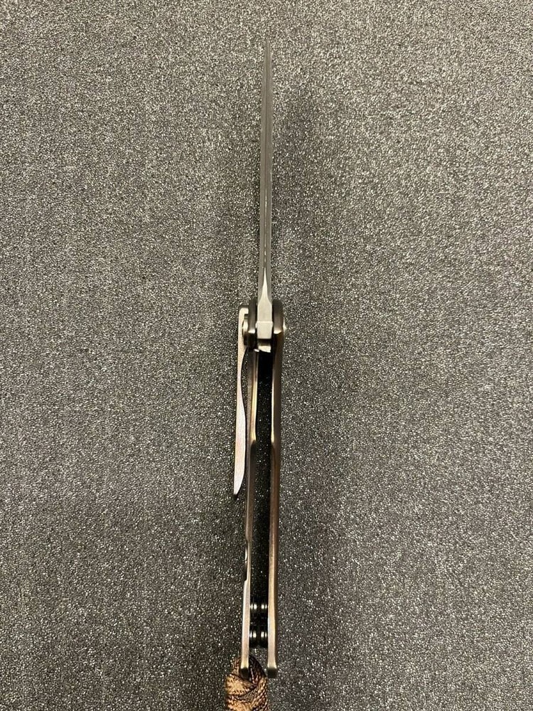 John Gray Tracker Folder Nitro V Blade 3.25" Anodized Ti Frame Lock Custom Knife