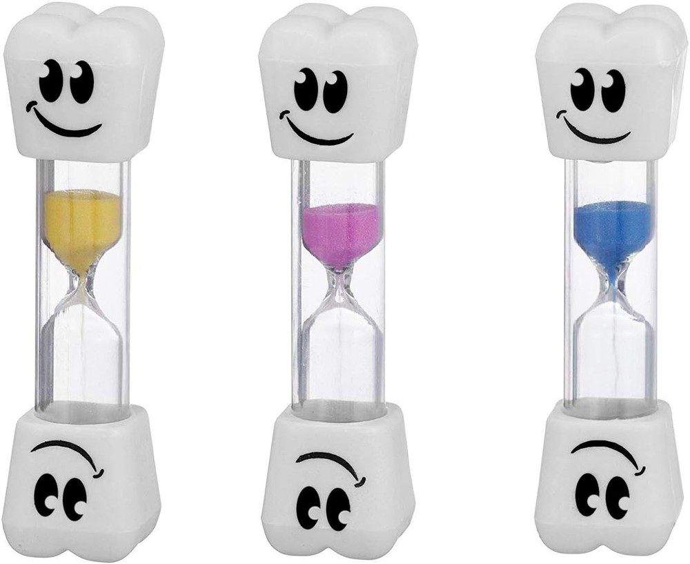 Smile Tooth 2 Minute Sand Timer Assorted Colors (2 Pack)