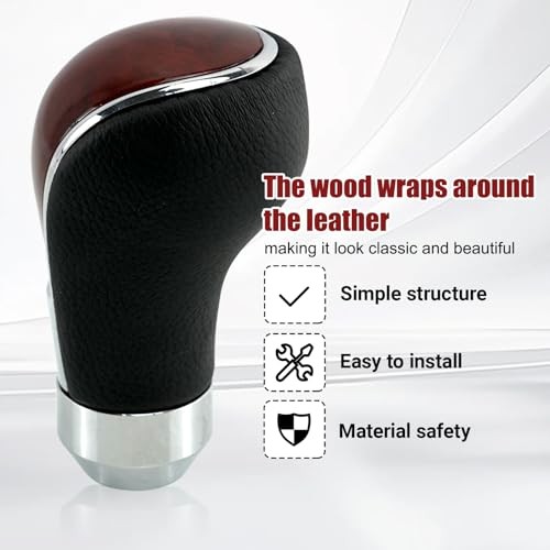 Universal Shift Knob Leather Car Gear Stick Shifting Knobs Compatible with