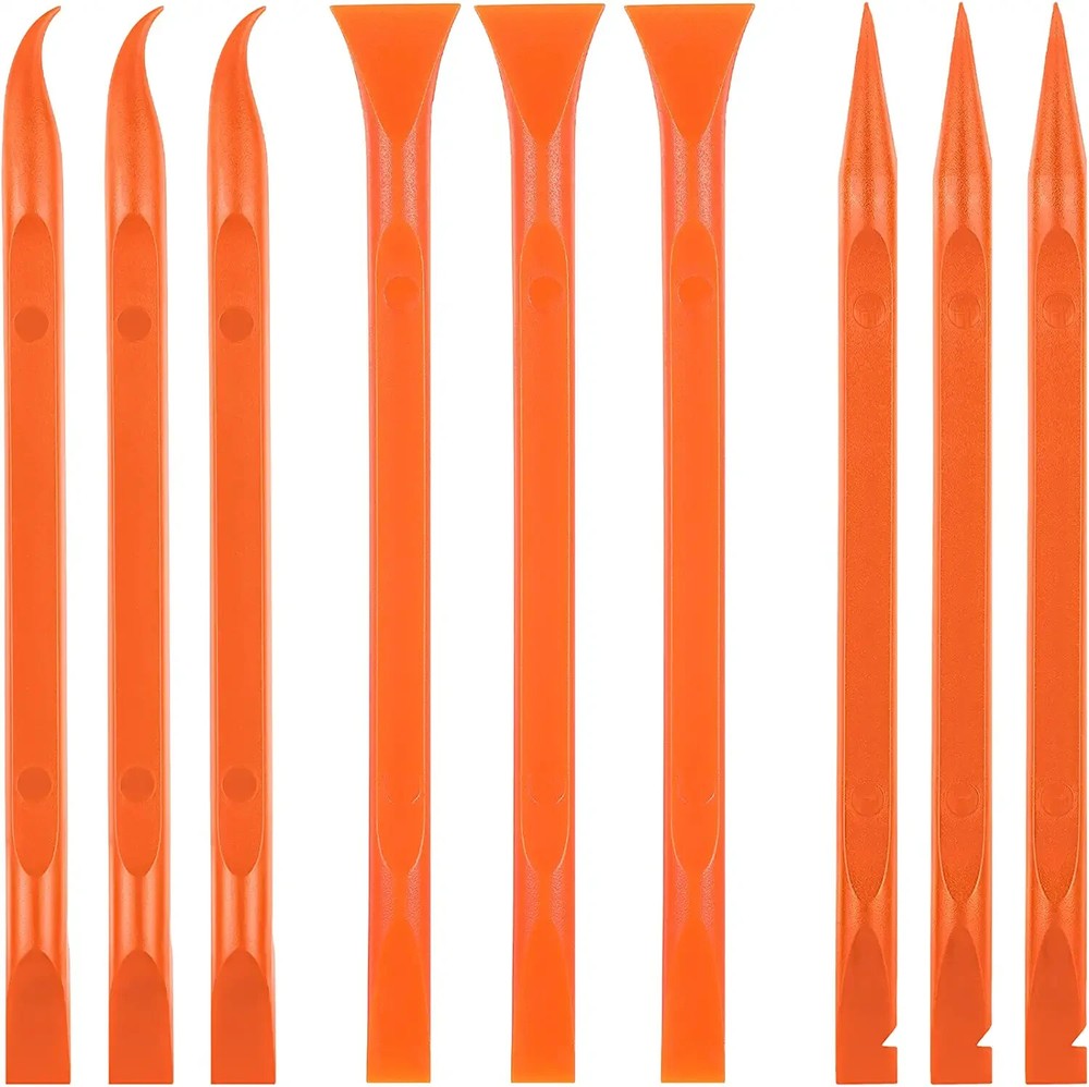 9PCS Plastic Scraper Tool Scratch Free Plastic Ticket Scratcher Cleaning Pen
