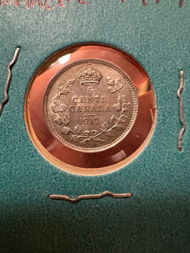 1917 Canada 5c Silver - Nice!