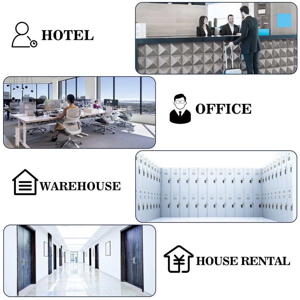 Key Lock Box Wall Mount 16 Cabinet with Combination & Tags Digital Code