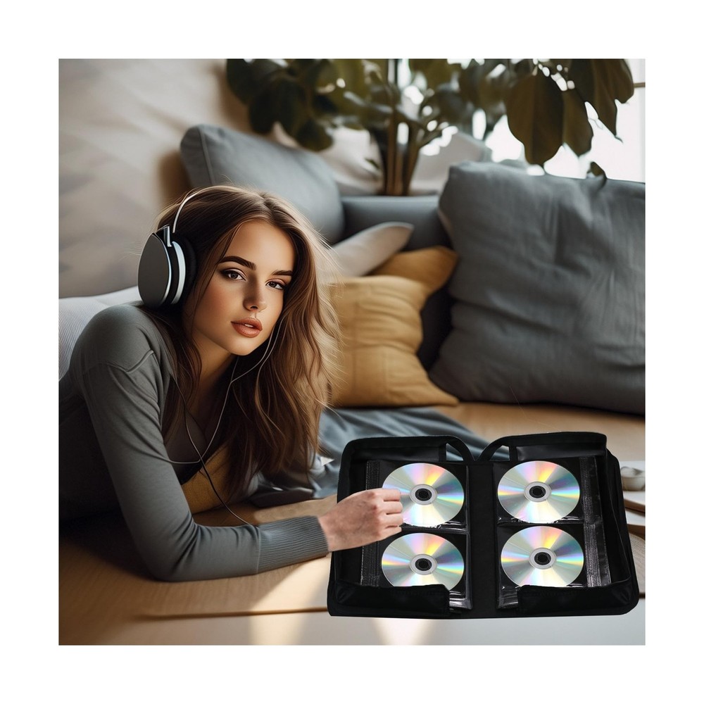 DVD Case CD Storage,128 Capacity CD Cases Holder DVD Storage Case Holders CD ...
