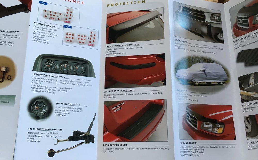 2005 Subaru Forester Original Accessory Brochure