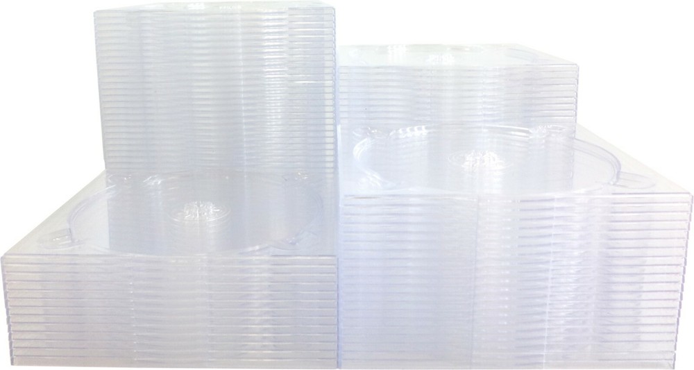 (100) CD Digipak Trays - Clear Replacement Media Disc Glue-In Inserts #CDIR70CL