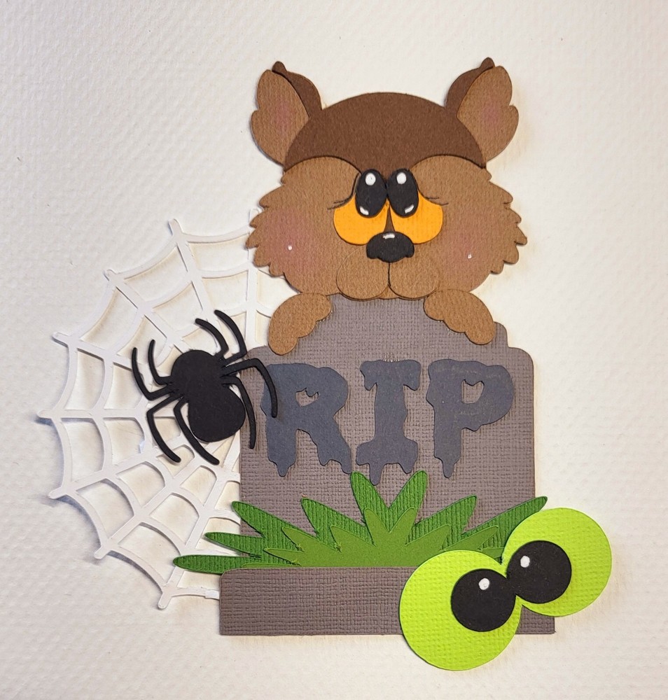 Howl-O-Ween Werewolf. Scrapbook, Card making Paper Piecing
