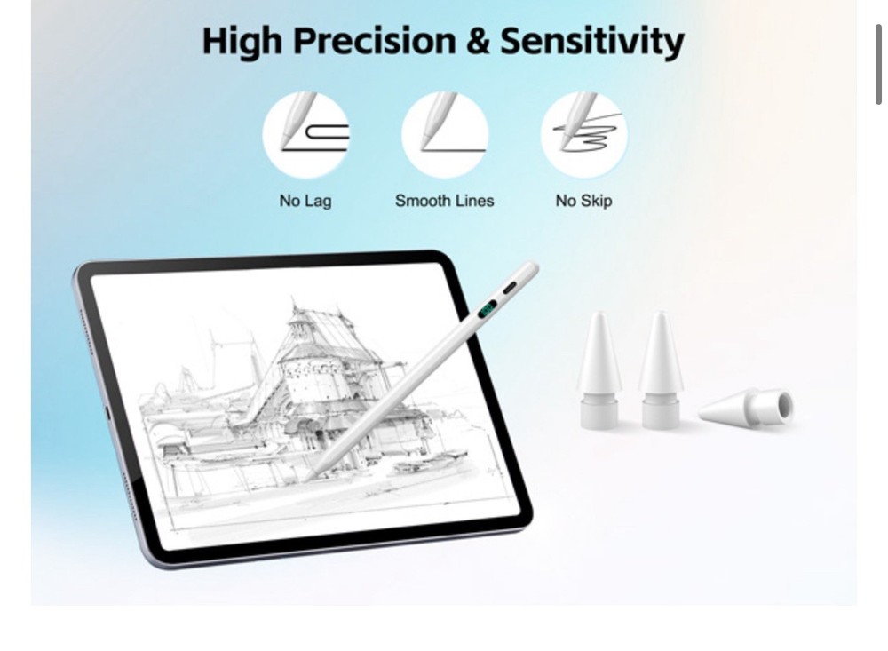Stylus Pen Digital Display 1.2mm Tip for iPad Pro & Touch Screen Tablets