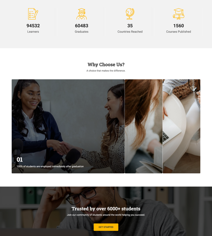 University Web Design with Free VPS Web Hosting and Installation