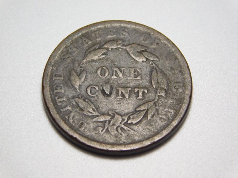 OLD US COINS 1839 CORONET HEAD LARGE CENT