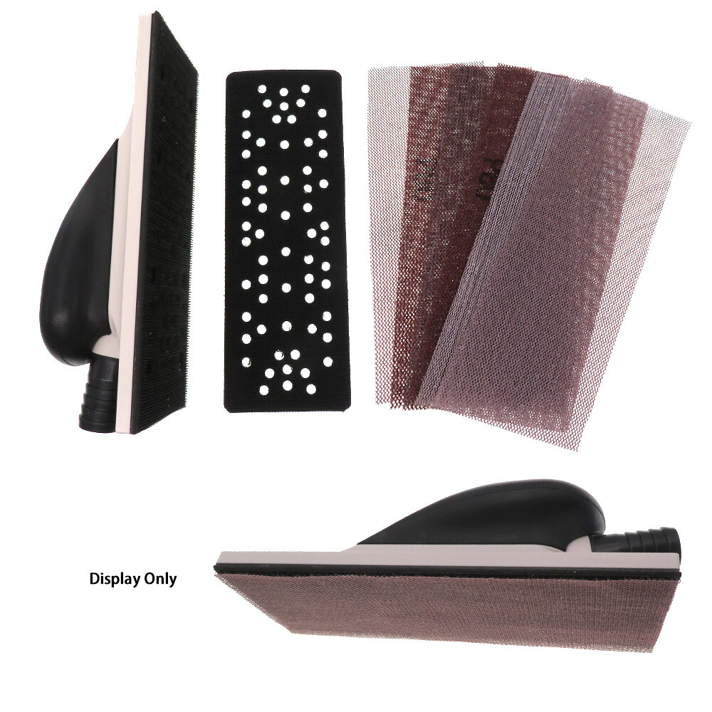 93*230mm Rectangles Grid Sandpaper 80-1000 Grit Hook & Loop Mesh Drywall Sanding