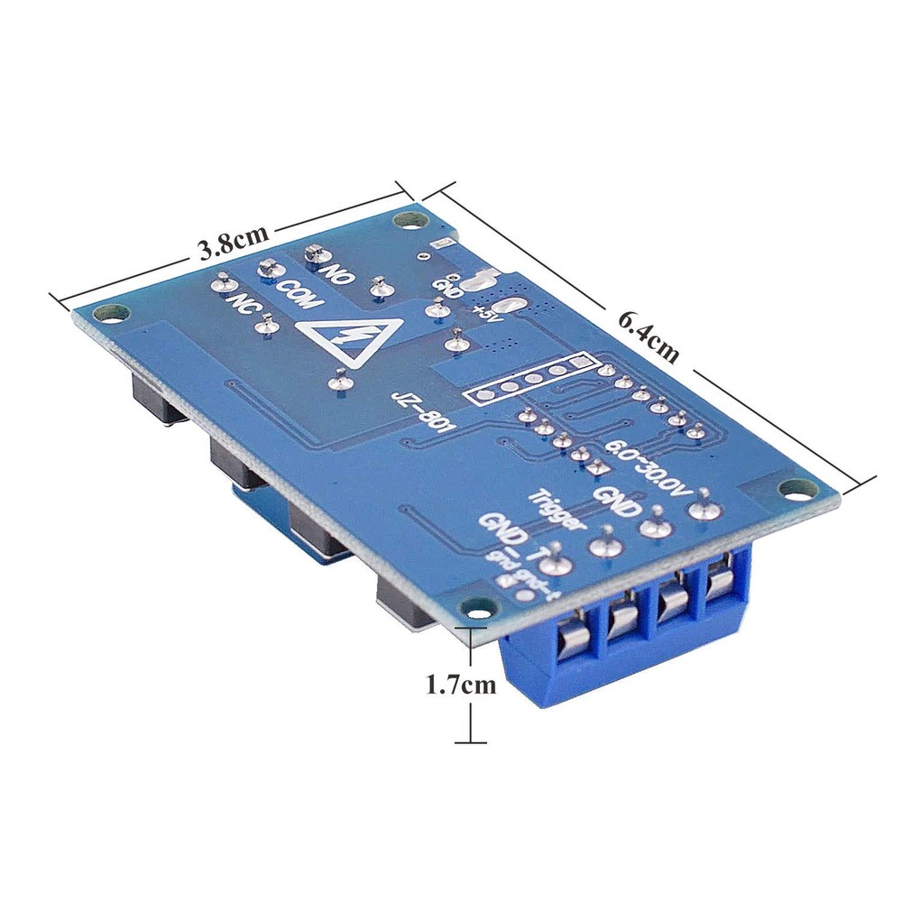 [2 Pack] DC 6-30V Timer Relay Programmable Delay Module Cycle Blue