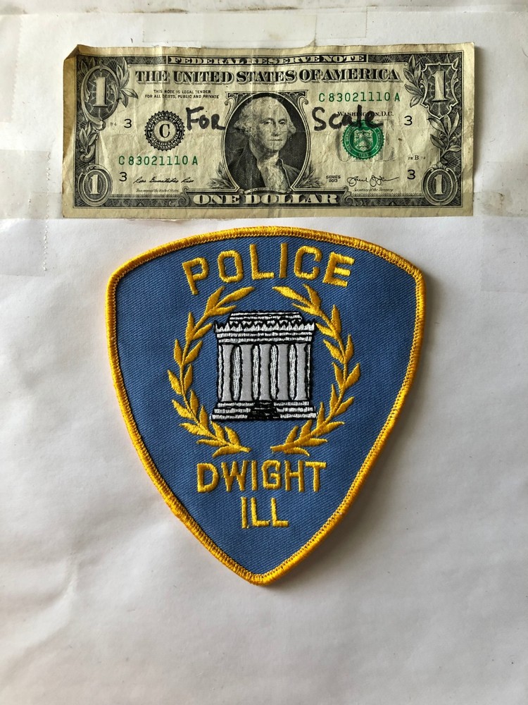 Dwight Illinois Police Patch Un-sewn Great condition