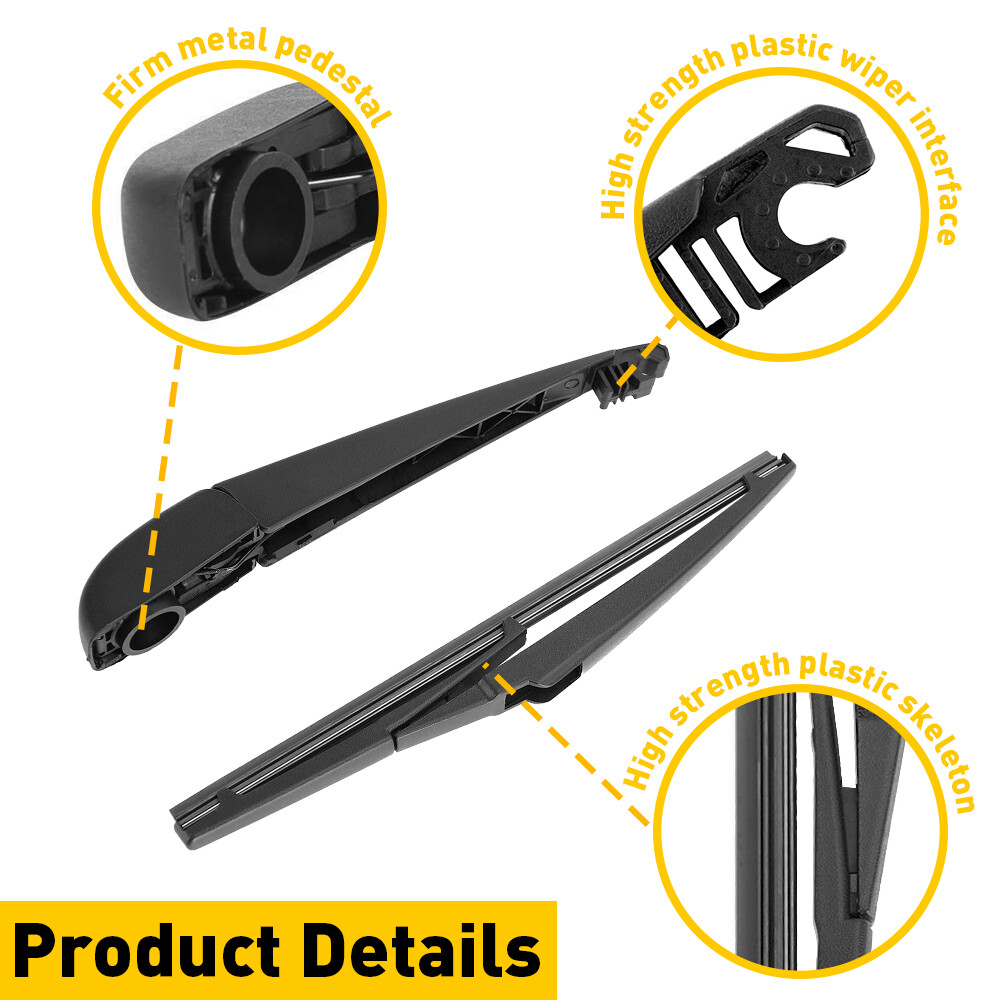 For 2011-2019 DODGE DURANGO Rear Windshield Wiper Arm & Blade Set Replacement