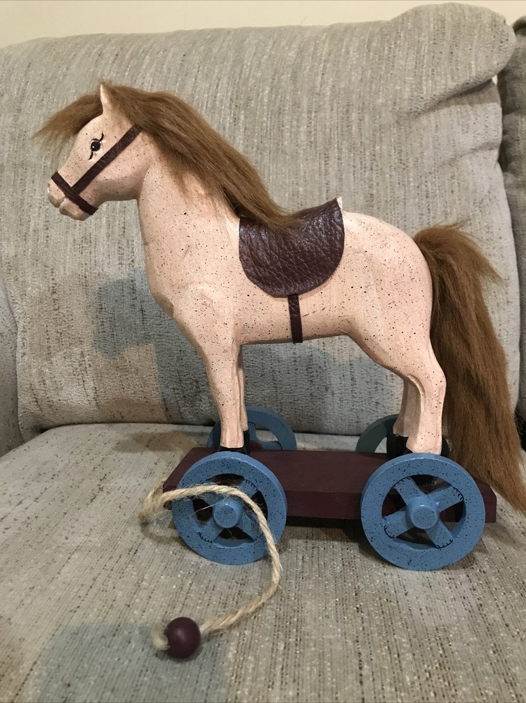 Vintage(?) Reproduction Horse Pull Toy