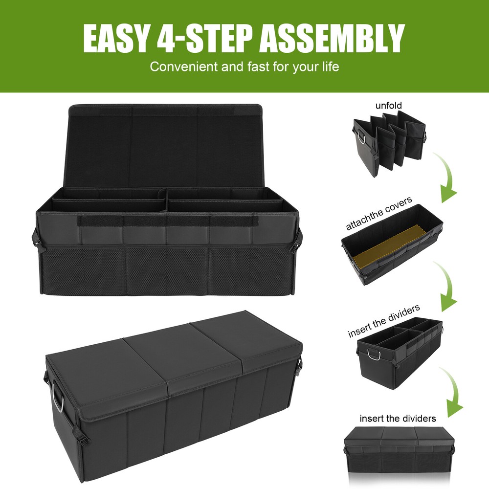 Trunk Cargo Organizer Foldable Storage Collapsible Box Bag For Cadillac XT5 XT6