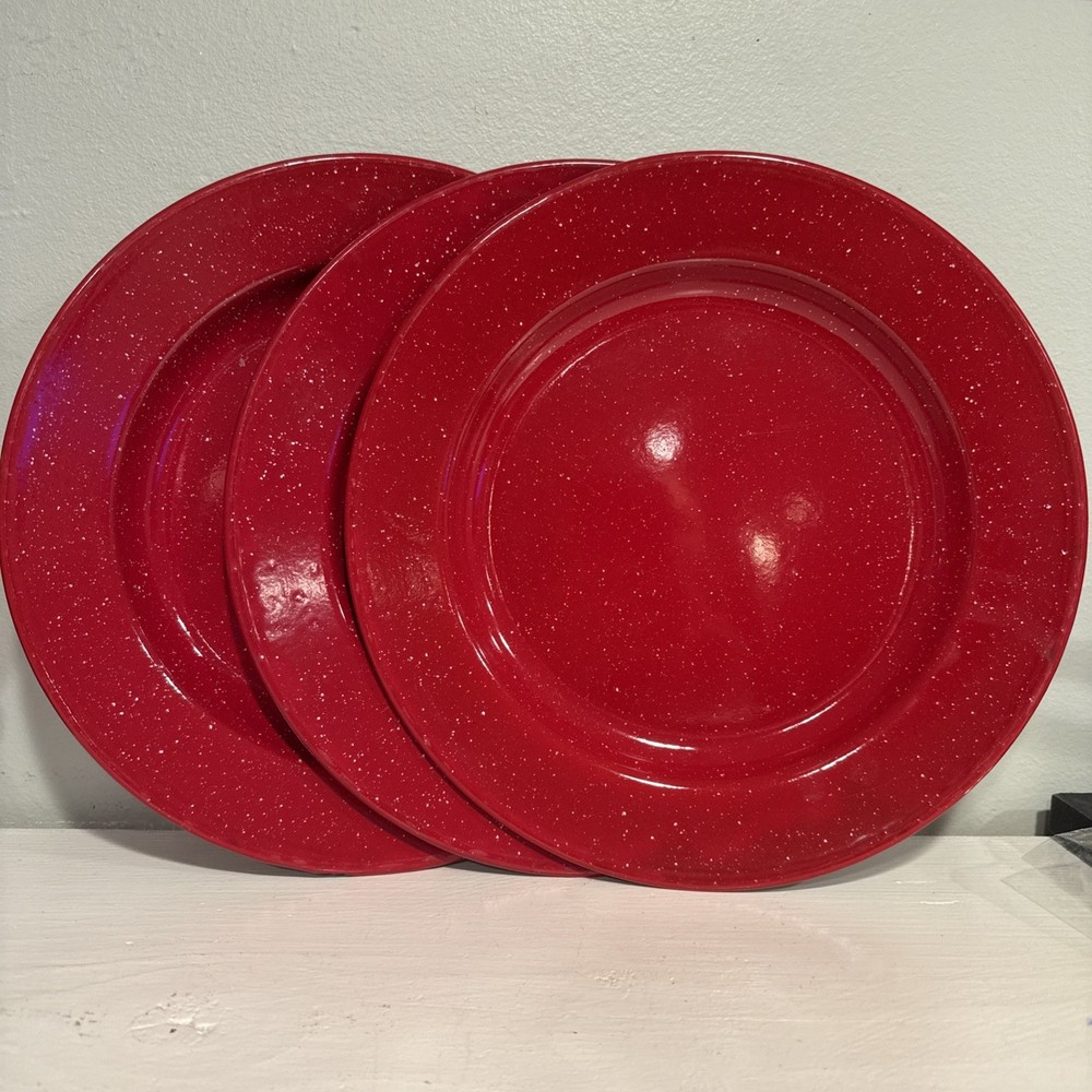 Coleman 21pcs Enamel camping Dinner Ware Set. See Description