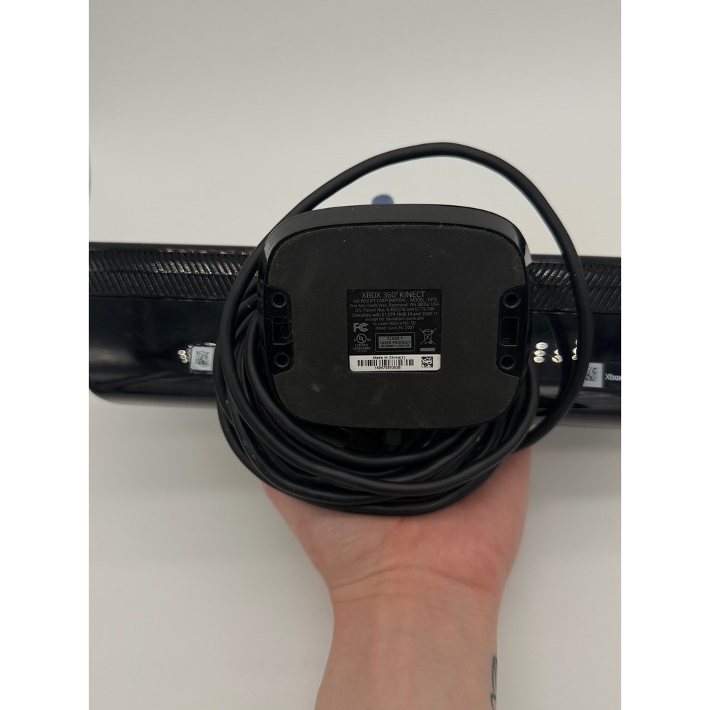 Microsoft Xbox 360 Kinect Sensor Model 1473 Black Motion Camera Untested