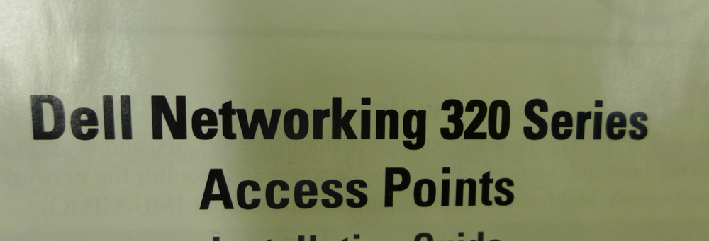 NEW Dell Networking 320 Series Wireless Access Point APIN0324 58KTF