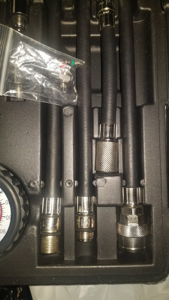 Engine Compression Tester Kit | 0-300 psi/20.7 Bar | Cylinder Compression Gauge,