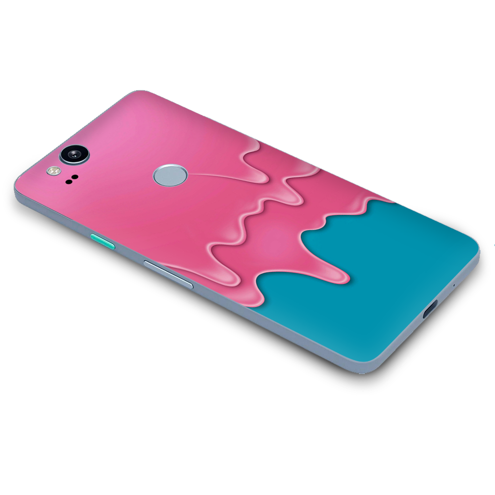 Google Pixel 2 Skins Decal Wrap Dripping Ice Cream Drips