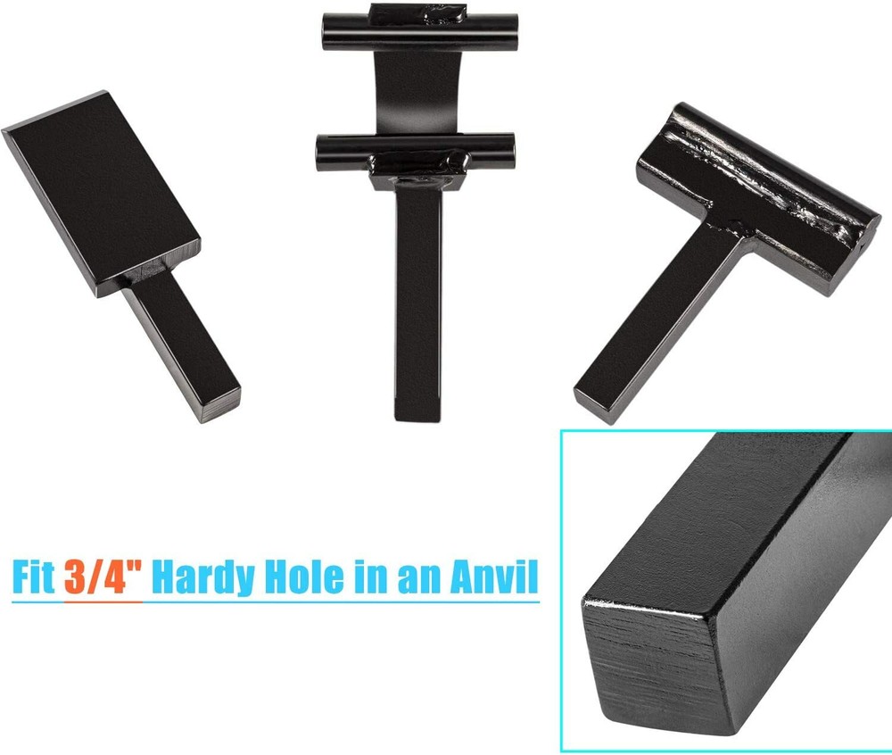 3/4" Blacksmith Anvil Forge Hardy Tool Hot Cut Creasing Stake Spring Fuller
