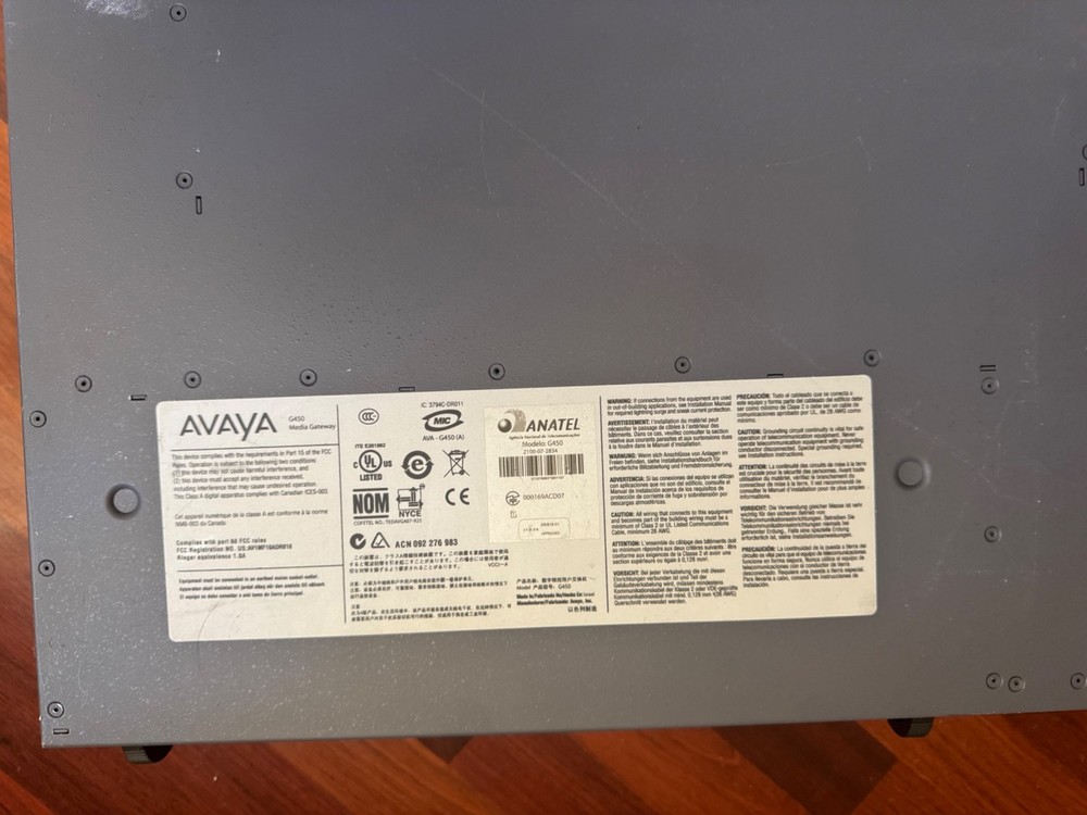 Avaya G450 MP80 Media Gateway Module 700407802