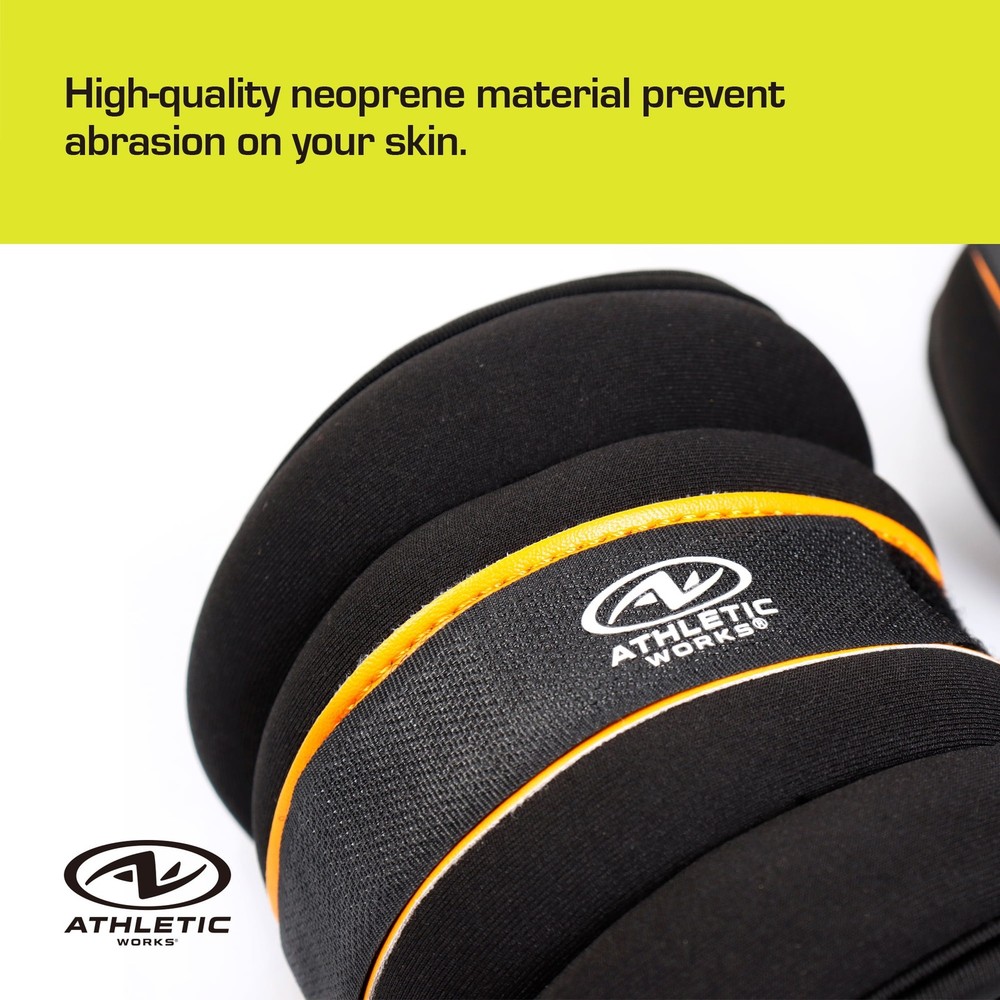 (2 pack 5lb Pair Ankle & Wrist Weights 2pcs Each One is 2.5LBS Adjustable Strap