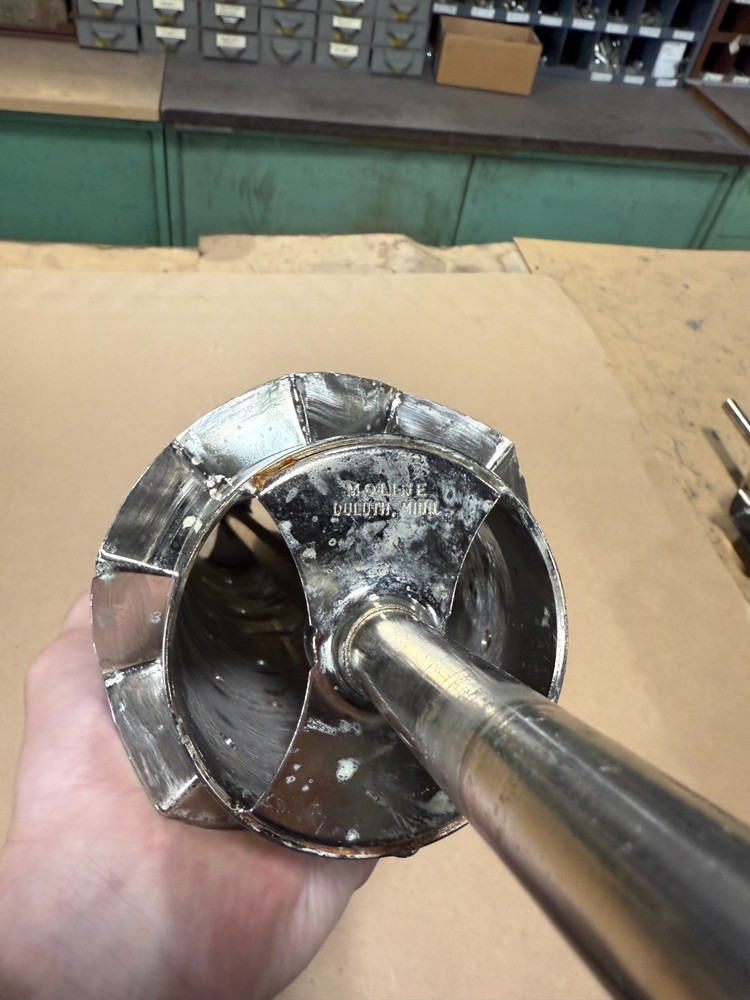 hexagonal shell cutter moline duluth minn