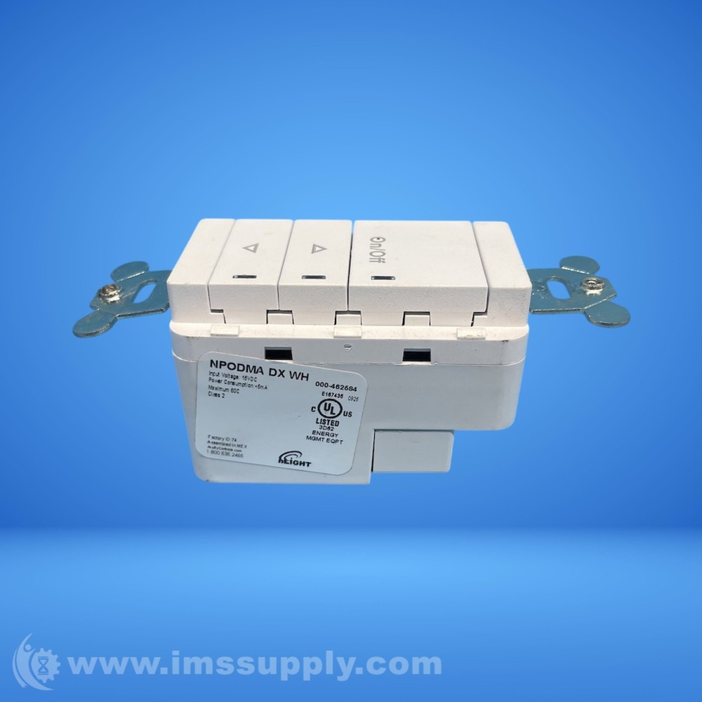nLIGHT NPODMA DX WH Dimmer Switch FNIP