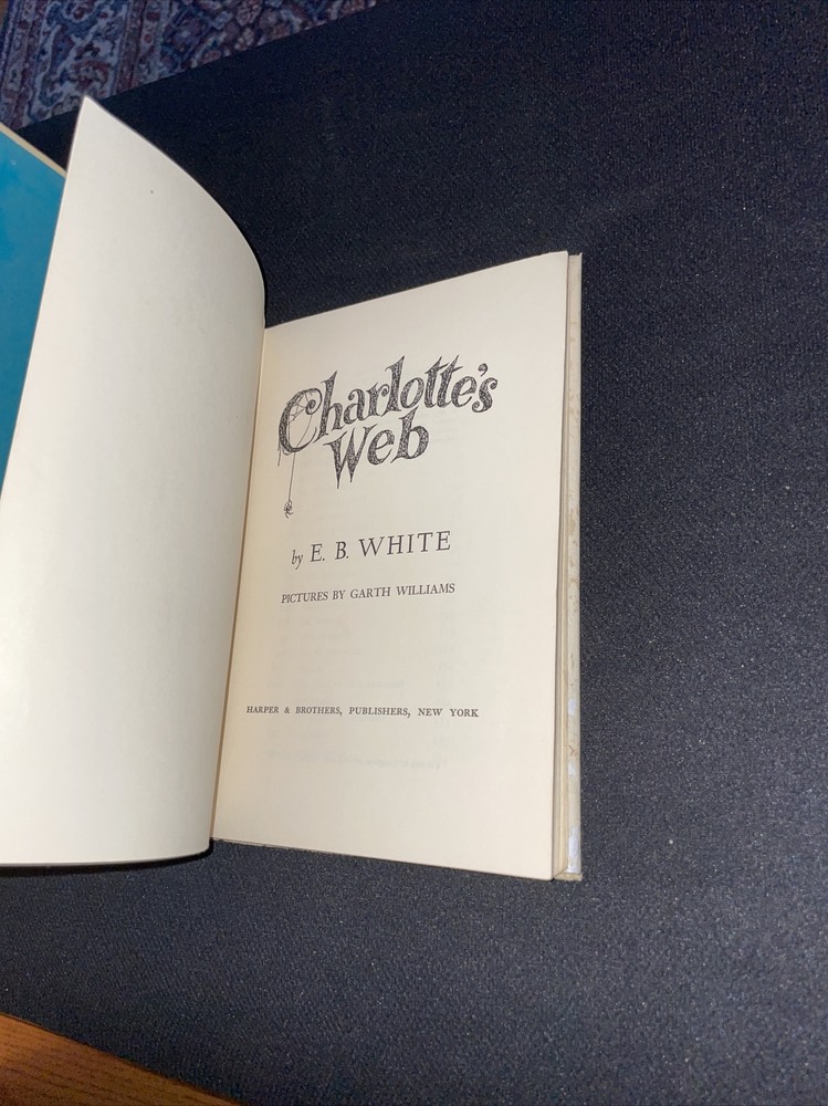 1952 - Charlotte's Web - HC DJ - E.B. White - in DJ protector