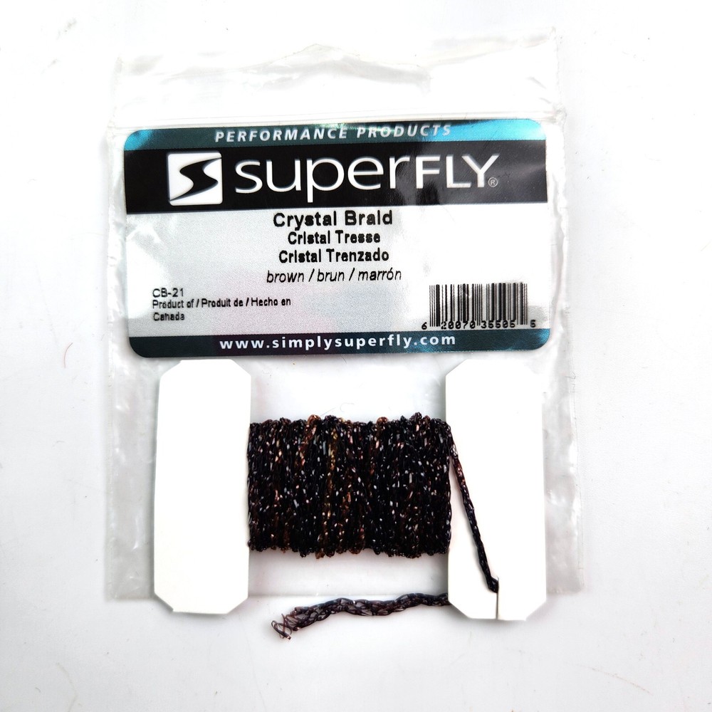Superfly Crystal Braid - Brown