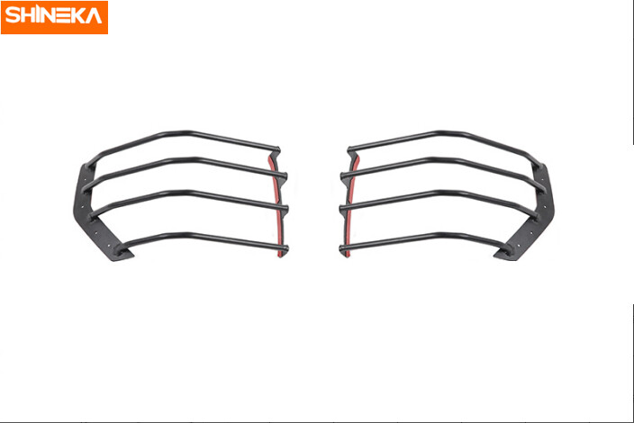 Rear Tail Light Guards Covers Protector Fit For 2014-2019 4Runner Black