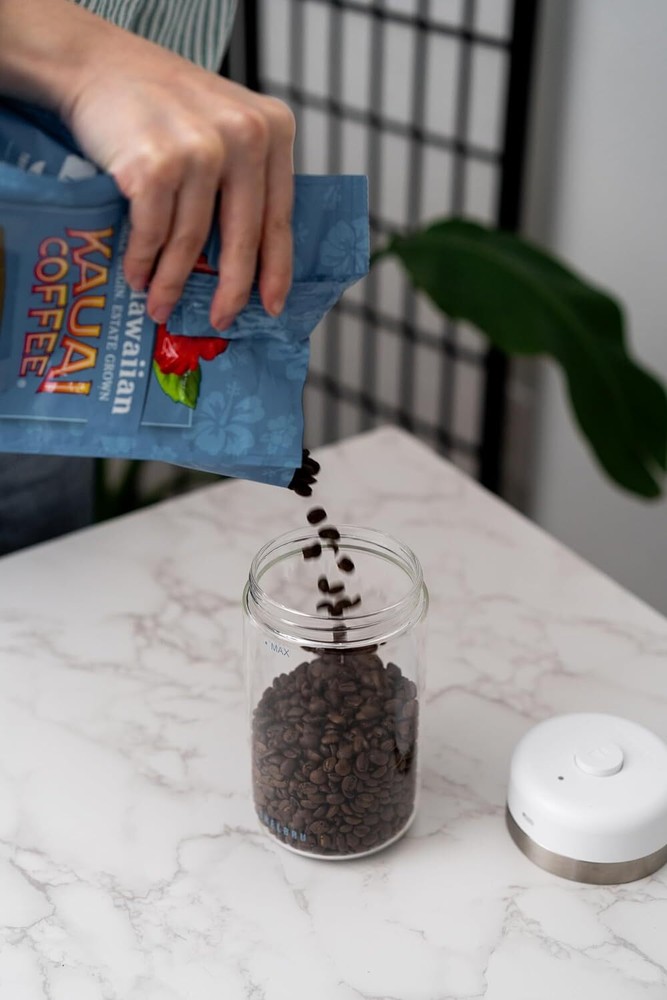 Shelbru Smart Canister, One-touch Interface Battery-Controlled Automatic...