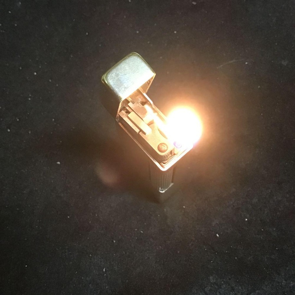 Used Dunhill Roller Gas Lighter Early Model Ignition OK