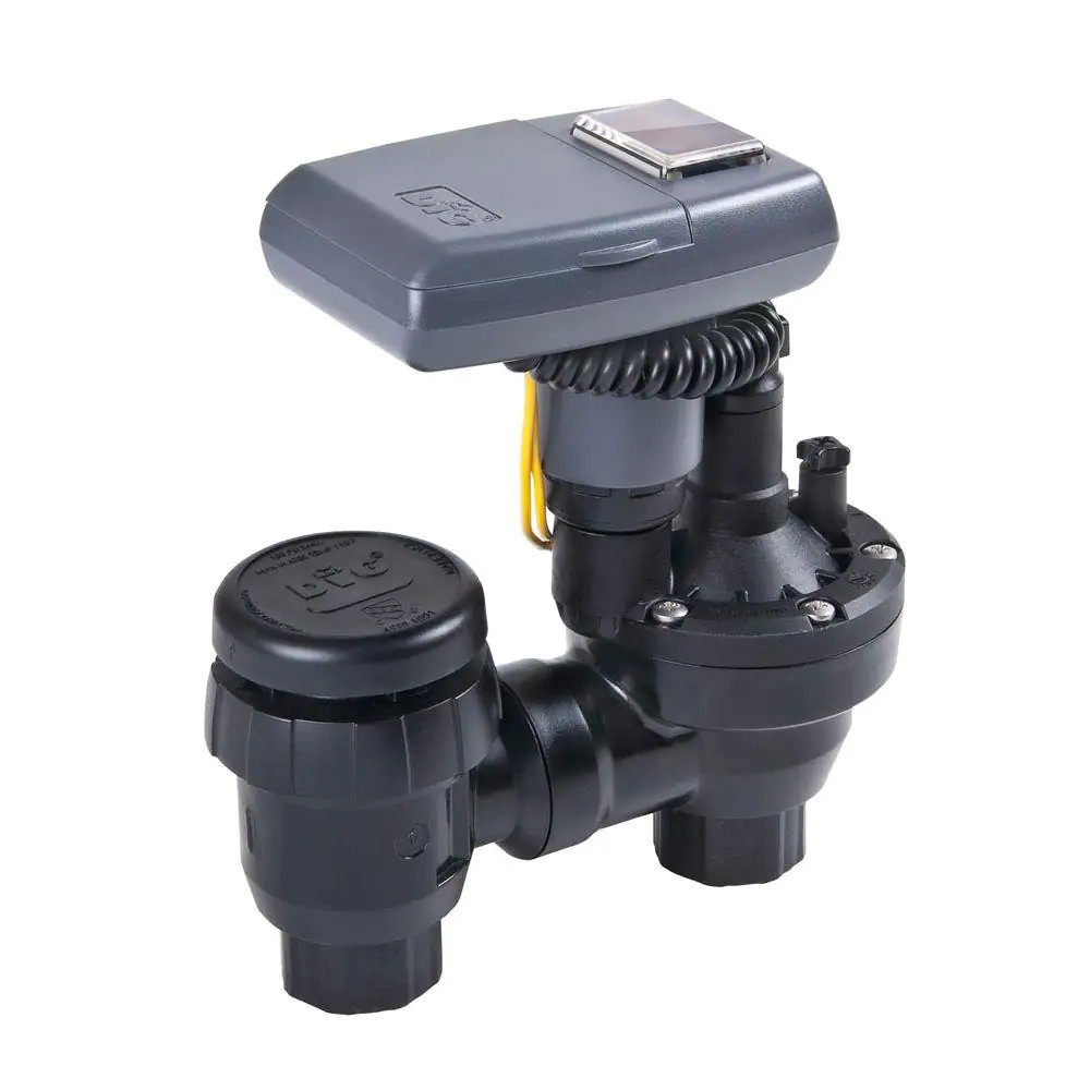 Irrigation Timer Solar Powered Anti-Siphon Valve Rain Sensor Compatible DIG NEW