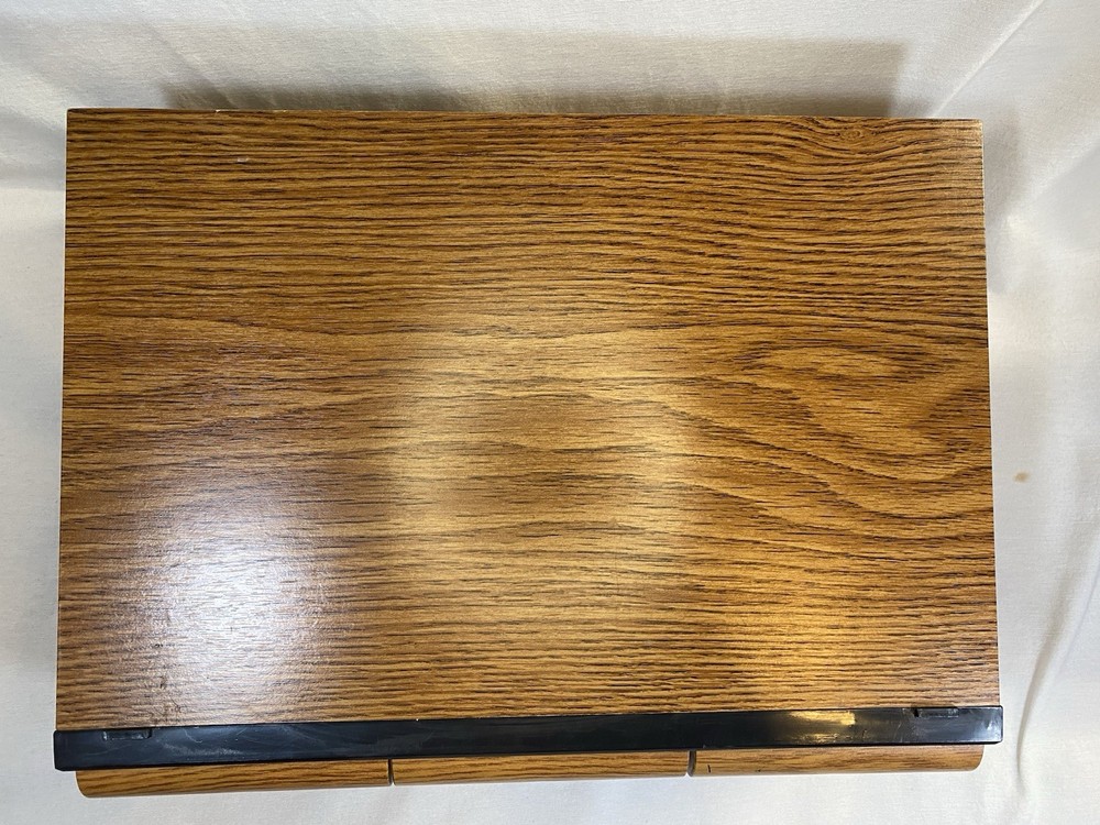 Vintage 3 Drawer 60 CD Storage Holder Case Faux Wood STACKABLE