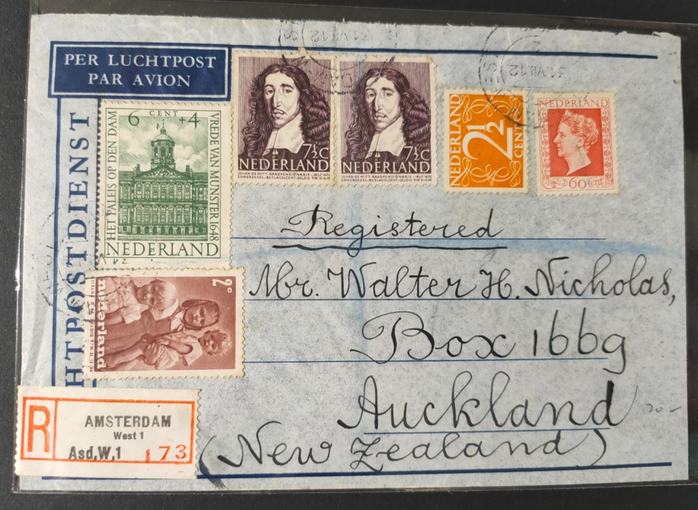 NEDERLAND 1948 AMSTERDAM-WEST MAIL (JF)