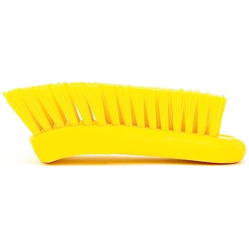 Plastic Cutting Board Scrub Brush with Hanging Hole for Solid Color 6 Yellow