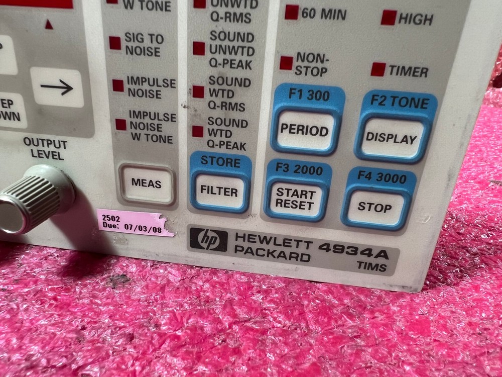 HP 4934A TIMS Tester ''Panel'' 03372-60203