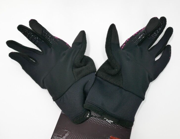 Nike Women's Printed Element Thermal Running Gloves 2.0 Medium Black/Hyper Pink