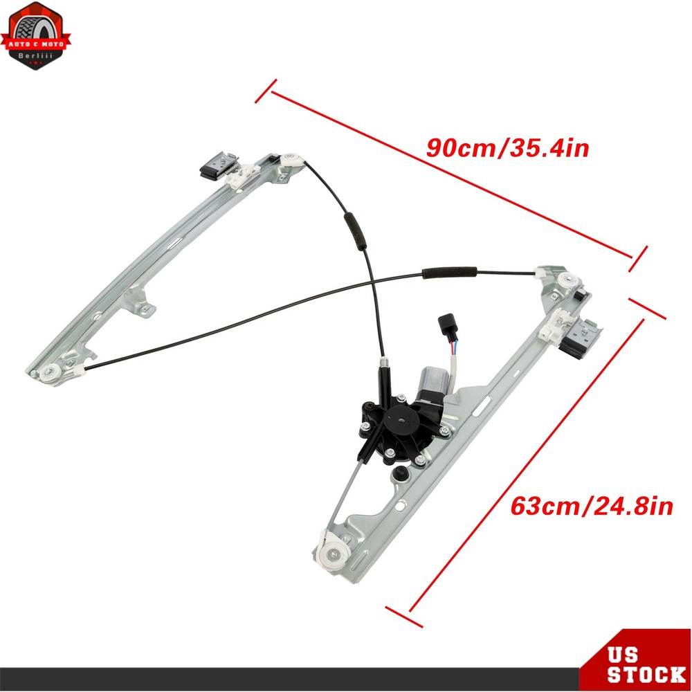 2× Power Window Regulator W/ Motor For Chevy Silverado 1500 Front Left & Right