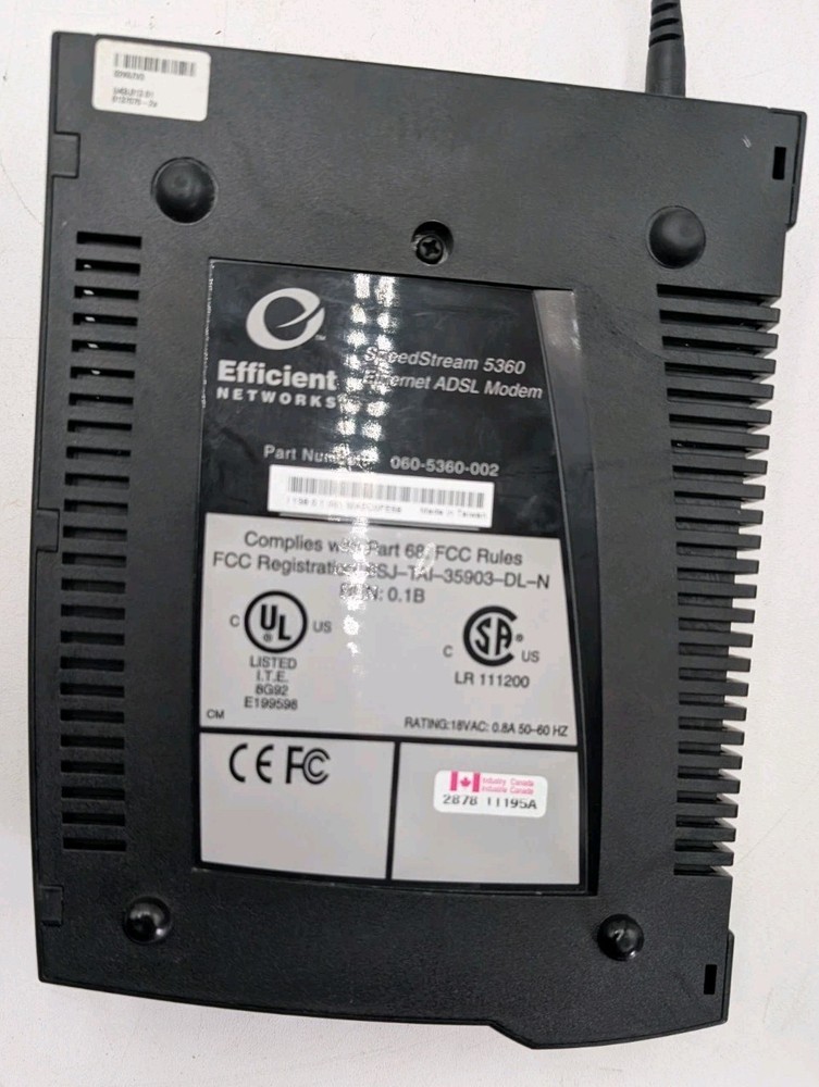 Efficient Networks SpeedStream 5360 ethernet ADSL Modem