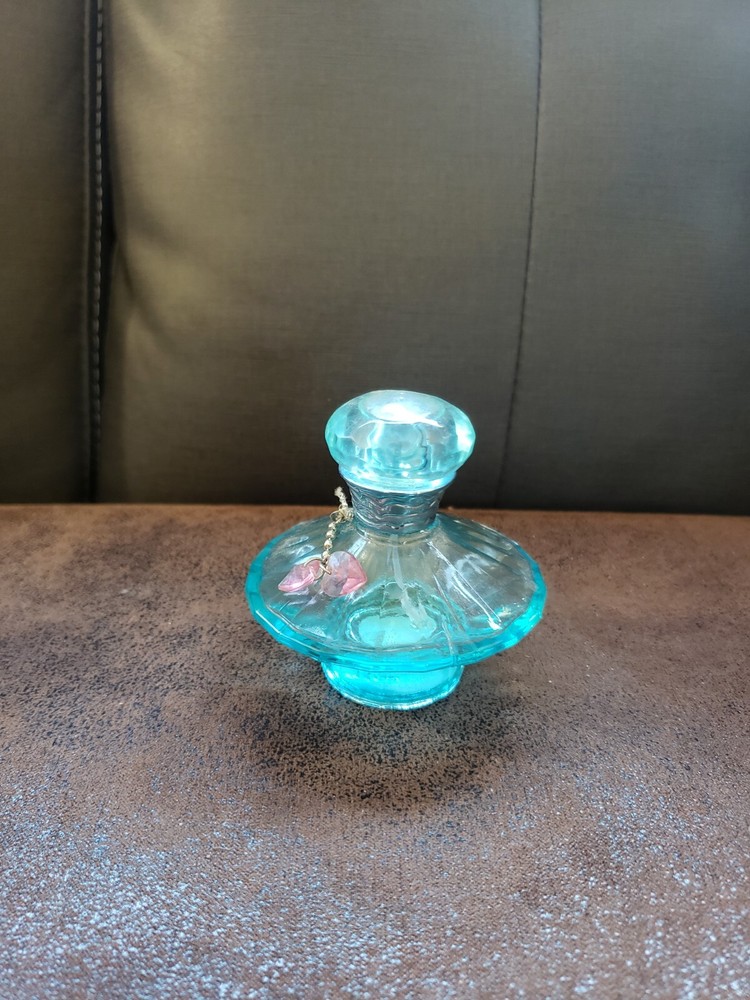Small Aqua Bottle Brittany Spears Curious Perfume Bottle Empty